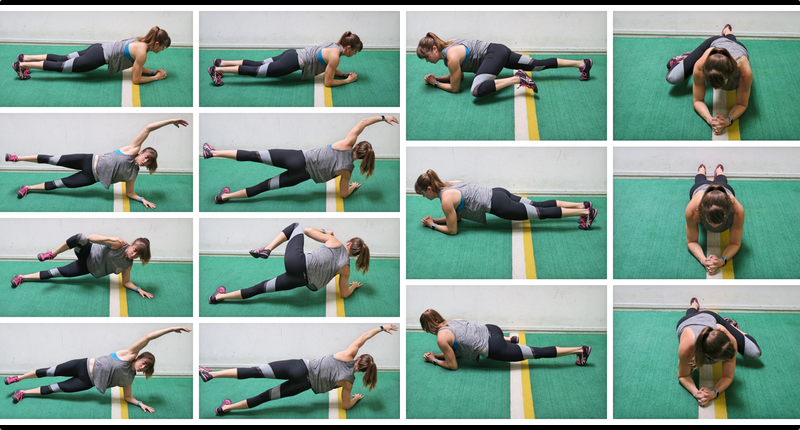 Spider Plank Crunch